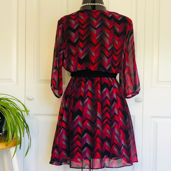 3/4 Sleeve Elastic Waisted Dress - Picture 4 of 8